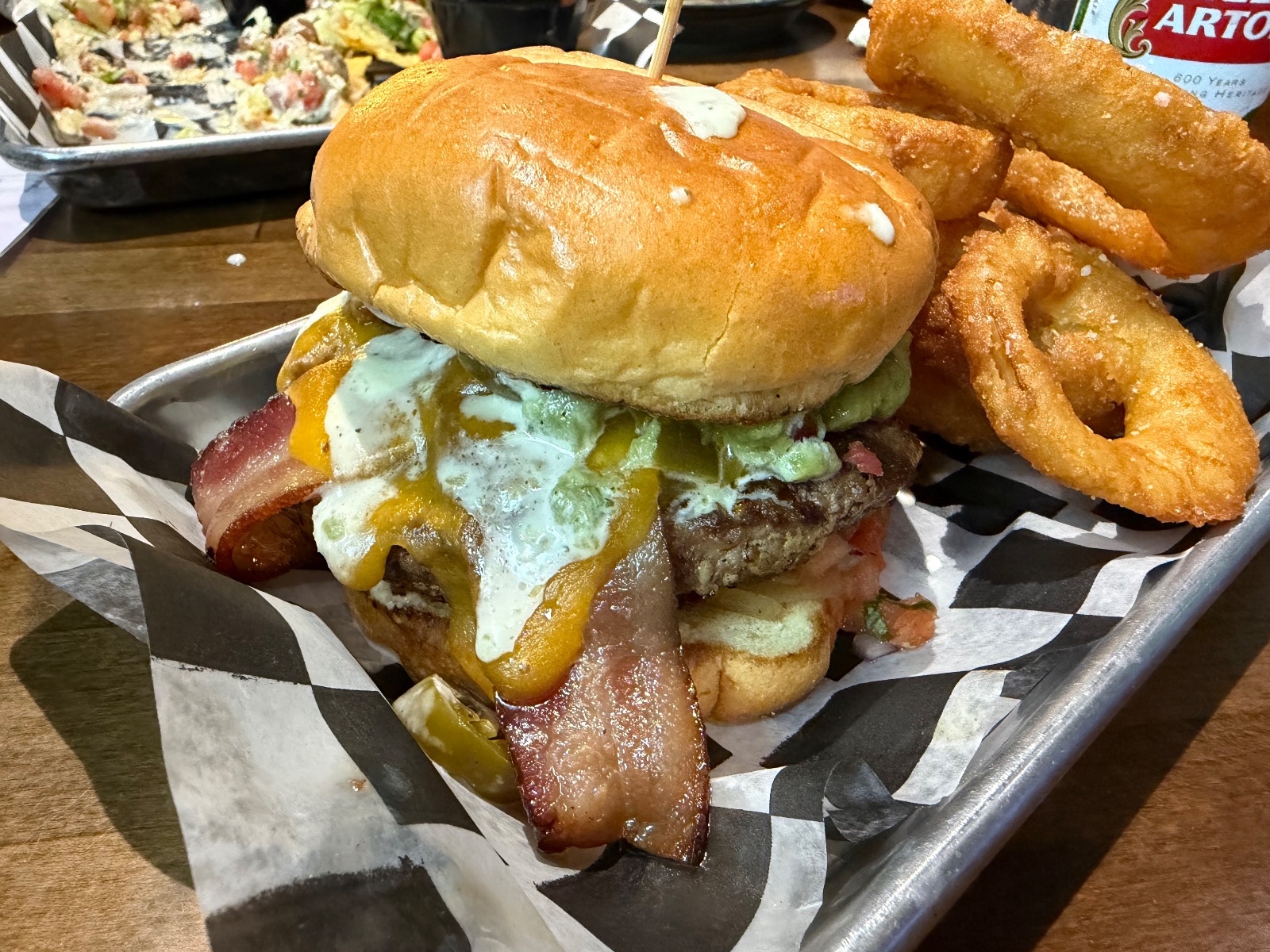 Carolina Beach Grill & Bar burger, photographed on inspection